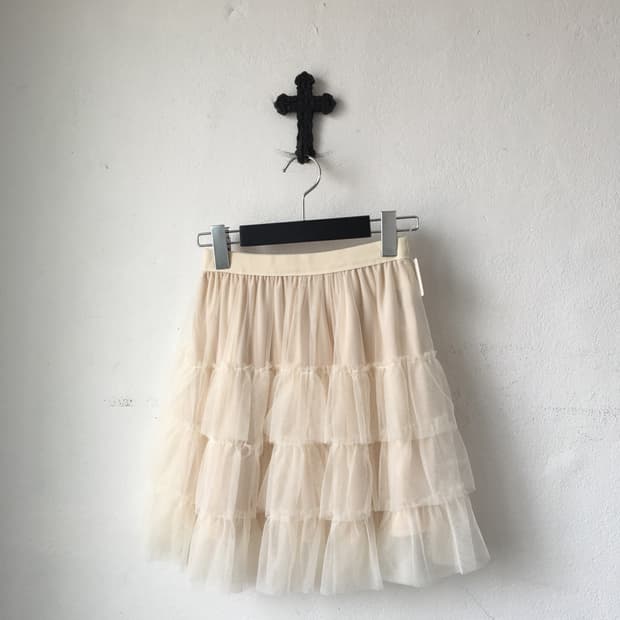 Sha layer midi skirt