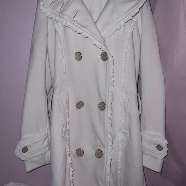 트랄라라 tralala 아이보리 프릴 레이스코트 히메갸루