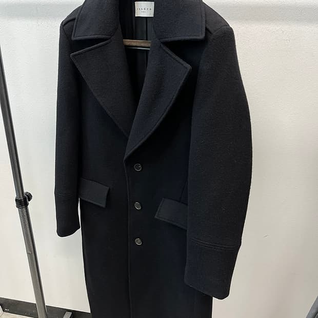 100) 산드로 카멜헤어 롱코트 