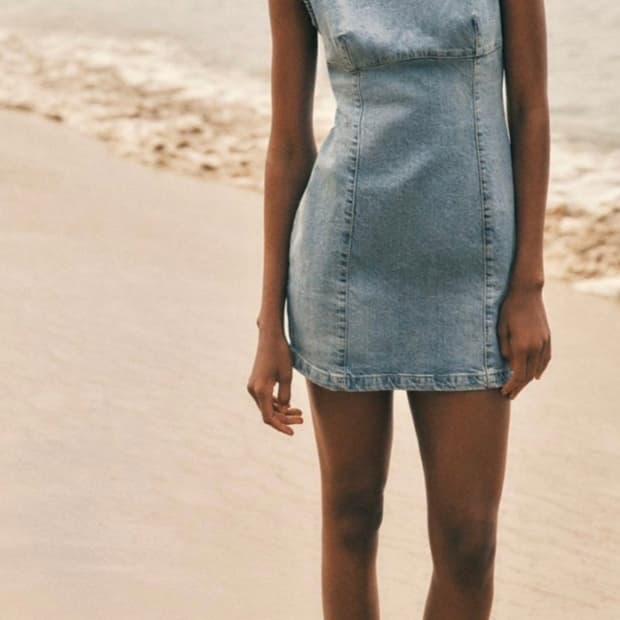 자라 데님 미니원피스 Trf