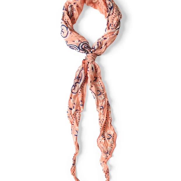 캐피탈 워셔 실크 네커치프 스카프 