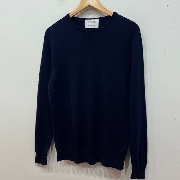 Ships 캐시미어100% 니트 네이비 우먼즈