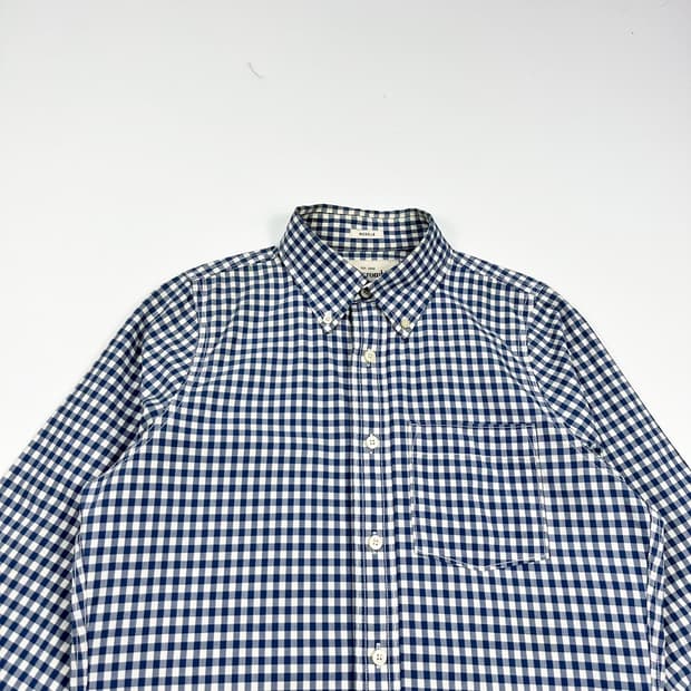 아베크롬비 뉴욕 피치 블루 체크셔츠 (S)