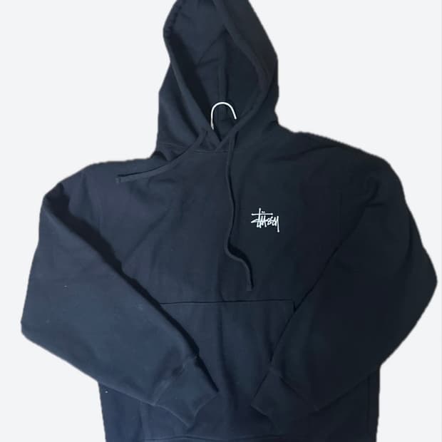 스투시 블랙기모후드