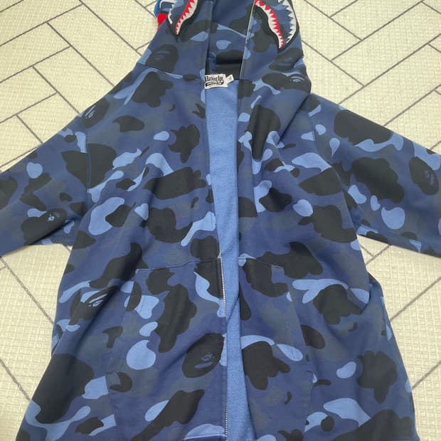 Bape shark hooded zip up