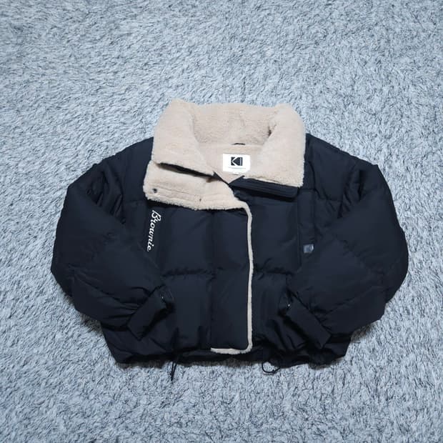 코닥) S 여자 브라우니 숏패딩자켓 덕다운패딩 / 왕눈이샵