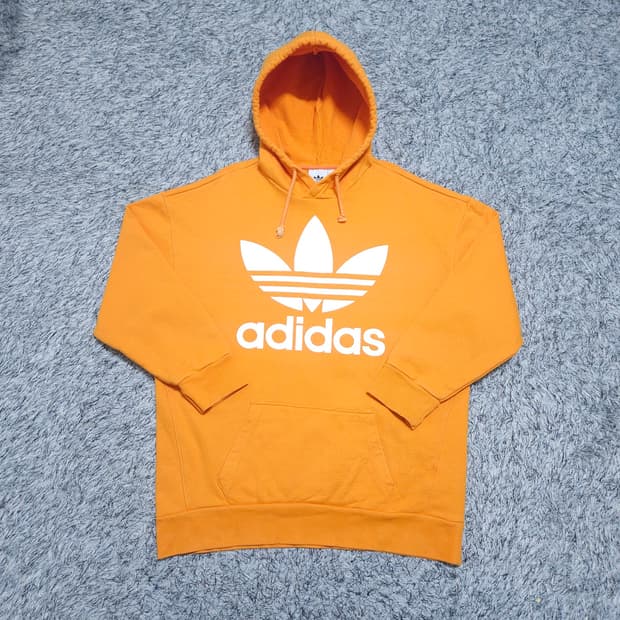 아디다스) M(105~) 남자 오버사이즈 트레포일 후드티 / 왕눈이샵