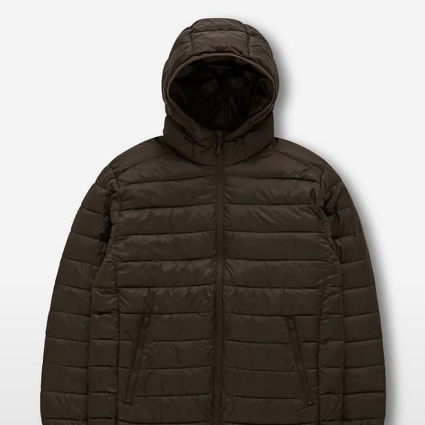 스파오 경량패딩 브라운 L