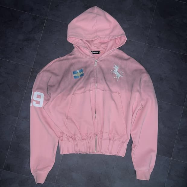 중국브랜드 klick clak 후드집업 *더티핑크