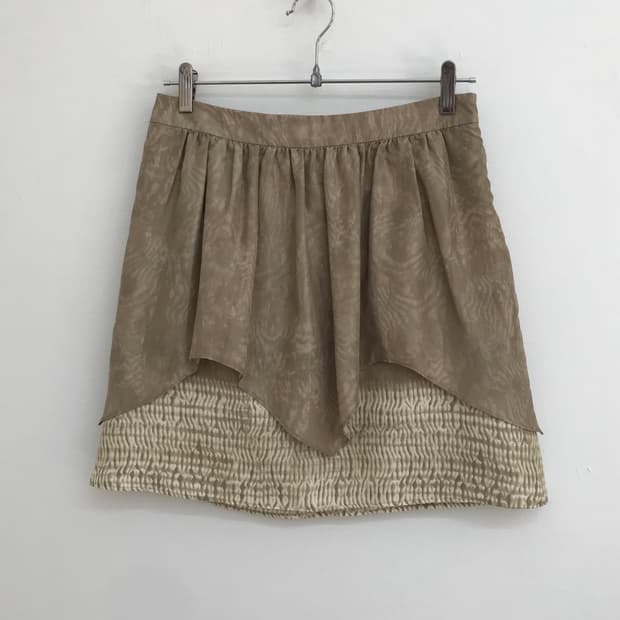 banana republic silk skirt
