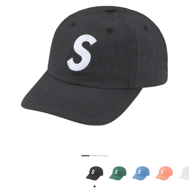 슈프림 코듀라 립스탑 S로고 6-패널