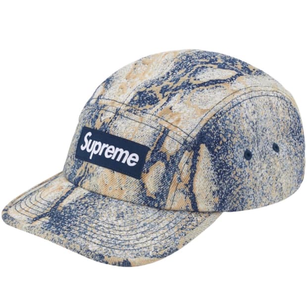 슈프림 데님 캠프캡 스네이크 - 24FW