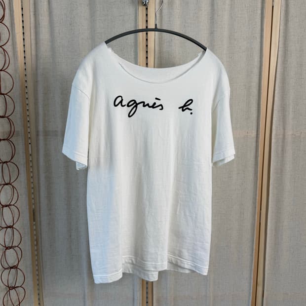 Agnes B. 아네스베 보트넥 컷팅 티셔츠
