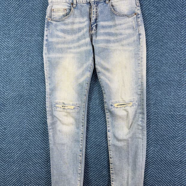 생로랑 파리 D02 M/SK-LW 무릎 디스트로이드 데님 (30사이즈)