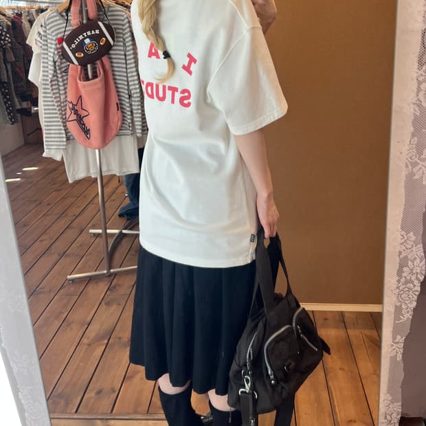 IAB 스튜디오 베이직 화이트 반팔