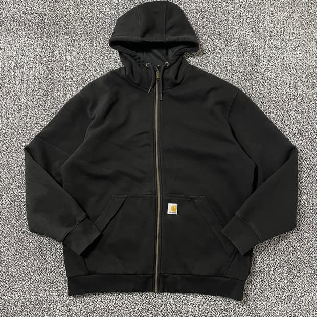 빈티지9. 칼하트 레인디펜더 패치로고 루즈핏 후드집업 후드 티셔츠 스웻