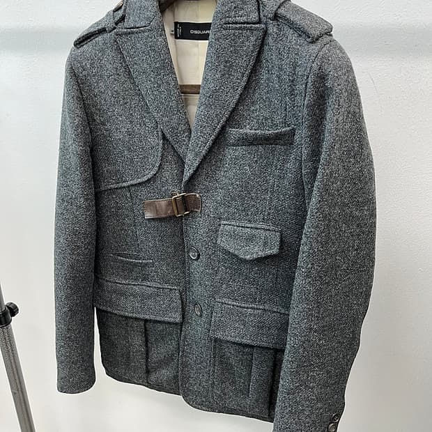95) 디스퀘어드 10fw 견장 울자켓 