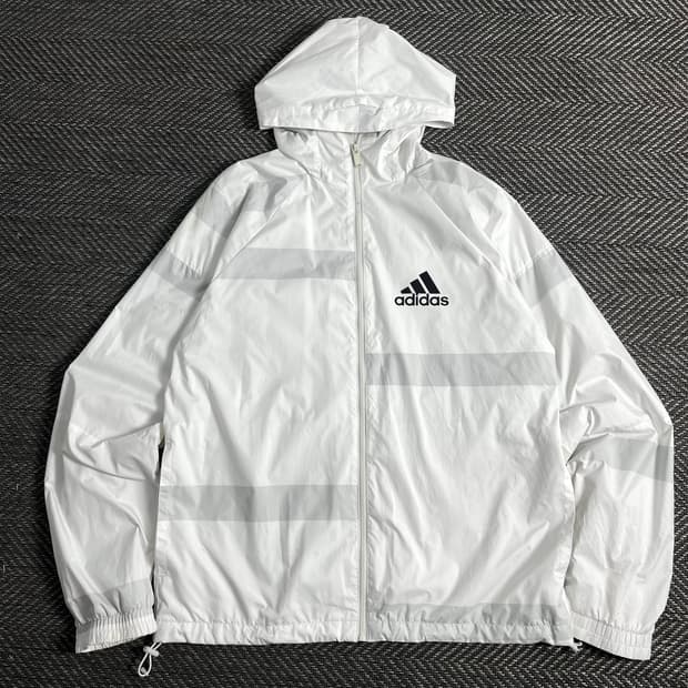 아디다스 디테일 박시핏 나일론 우븐 바람막이 o 3848