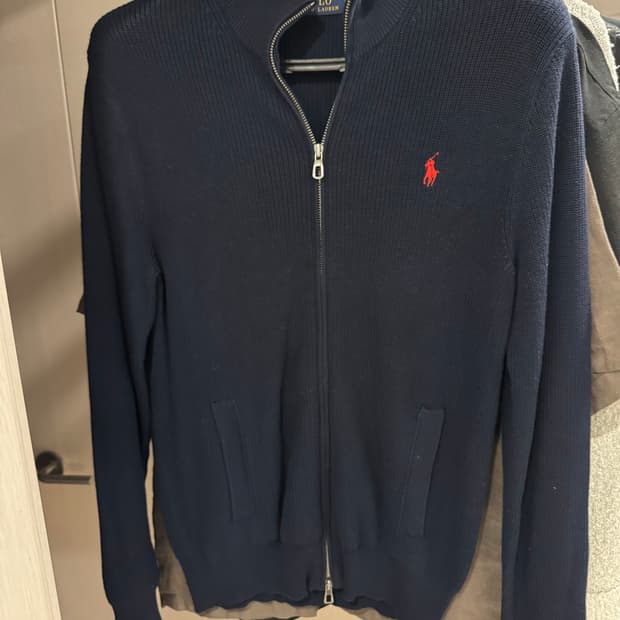 폴로 집업니트 네이비 M