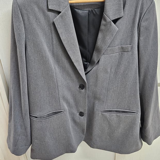 빅사이즈 88~110 공구우먼 여름 간절기용 회색 기본 자켓