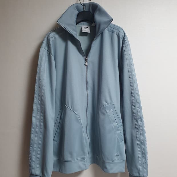 아디다스 베켄바우어 져지 삼선 트랙탑 져지 아이스블루 XL