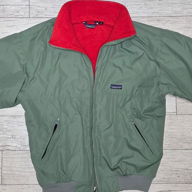 80s 파타고니아 쉘드 신칠라 쉘드 세이지 그린 봄버자켓