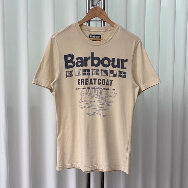 바버 barbour 반팔 티셔츠