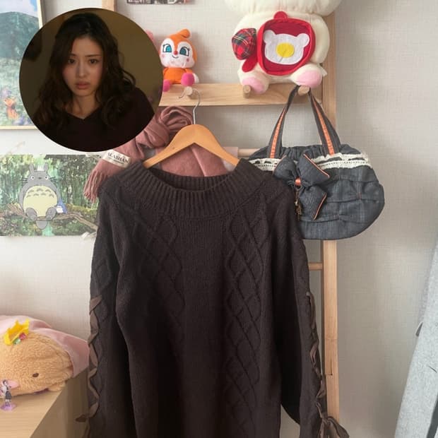 모리걸 빈티지 초코브라운 리본 원피스 🤎🎀