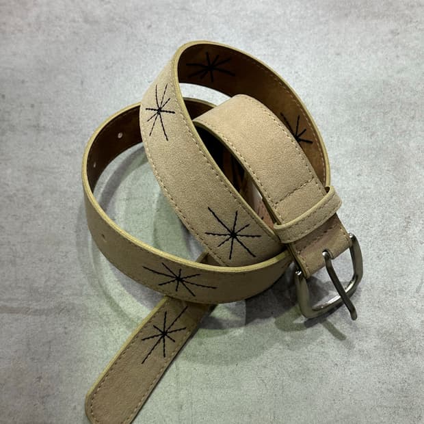 Shining suede belt- 샤이닝 자수 벨트/BEI