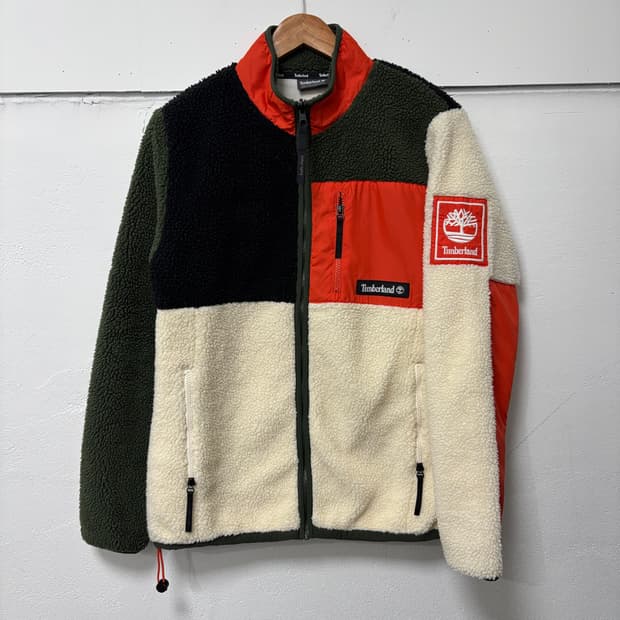 팀버랜드 컬러블록 플리스 자켓