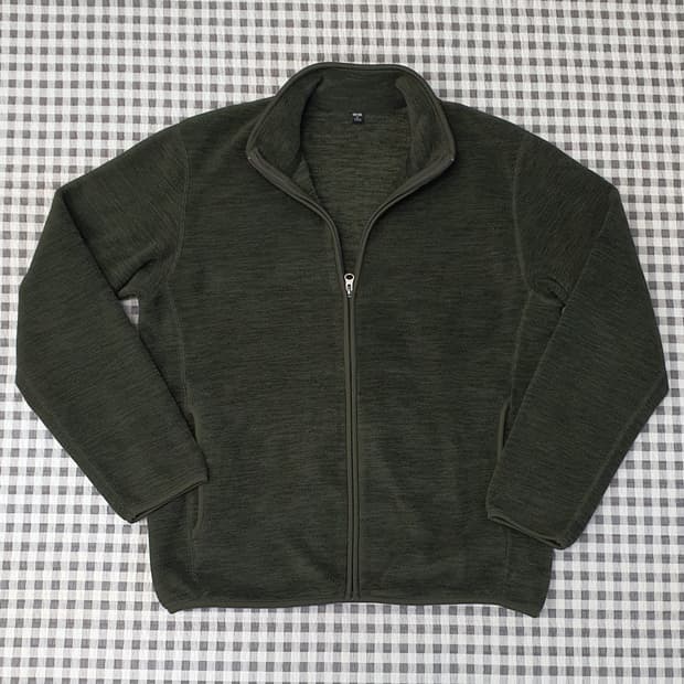 유니클로 간절기 플리츠 집업자켓 남자95~100