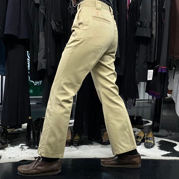 Dickies 옆지퍼 디테일 부츠컷 면팬츠
