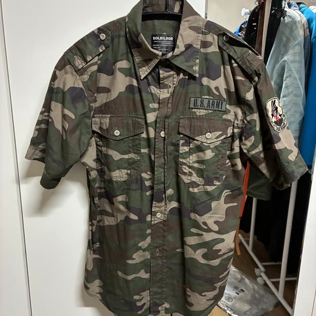 [새상품] 빈티지 밀리터리 반팔 셔츠 M/95