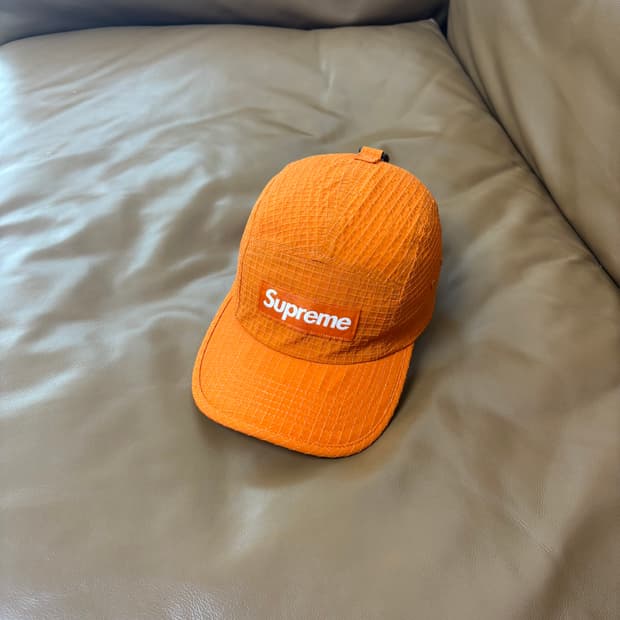 Supreme 슈프림 오렌지 캠프캡 모자 (Ripstop Orange)