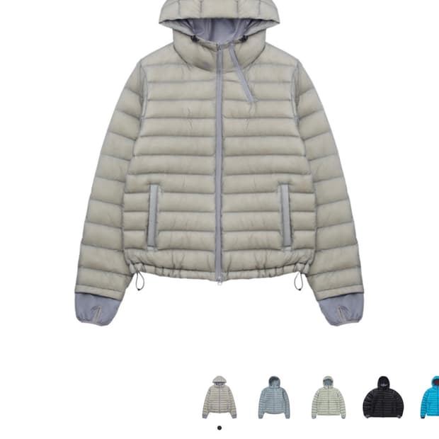 산산기어 서픽스 푸퍼 자켓 그레이-24fw