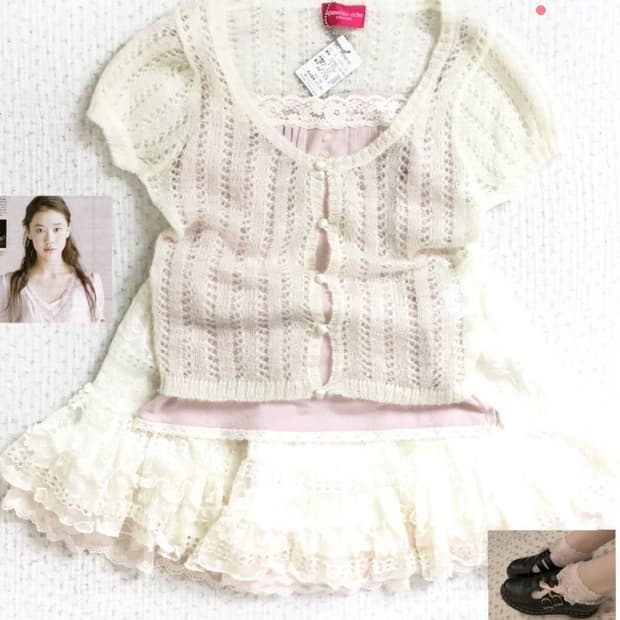 레이어드 이너 반팔니트