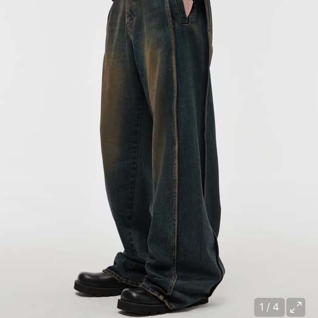 디앤에스알 사이드 와이어 데님 그린 M