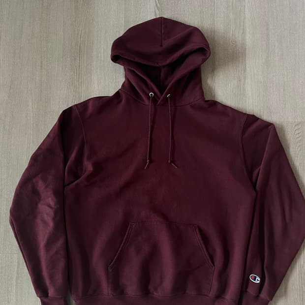 챔피온 후드티(버건디)