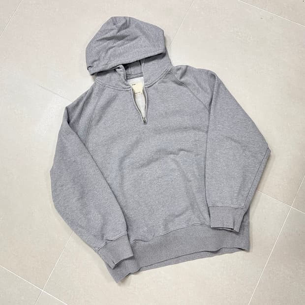 포터리 하프집업 후드티 2사이즈