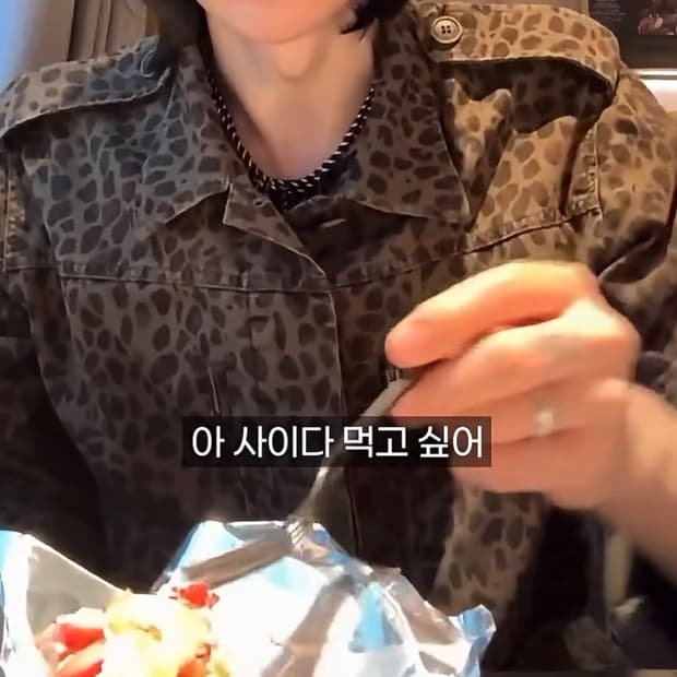 생로랑 레오파드 밀리터리 자켓 