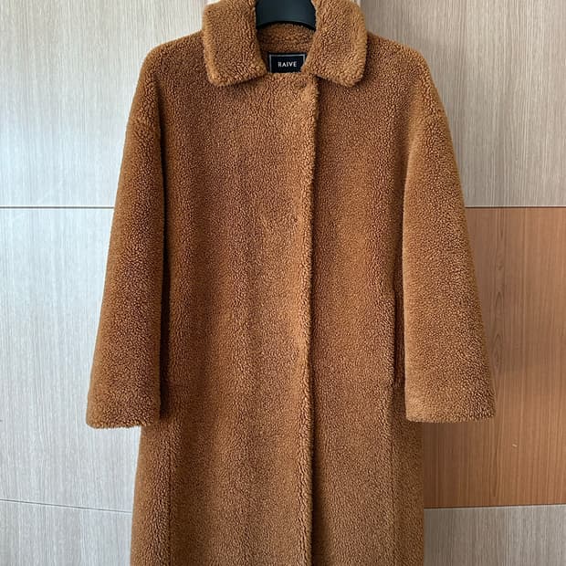 RAIVE TEDDY BEAR COAT brown 뽀글이코트