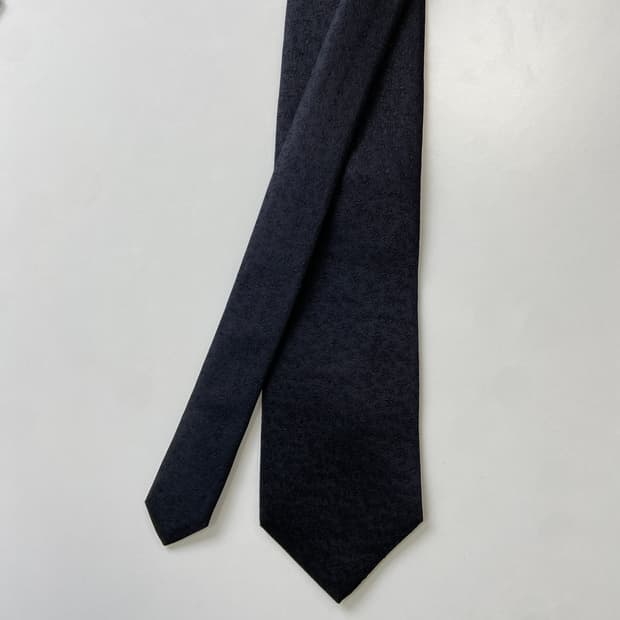 Donato Vinci 블랙 실크 이태리 넥타이