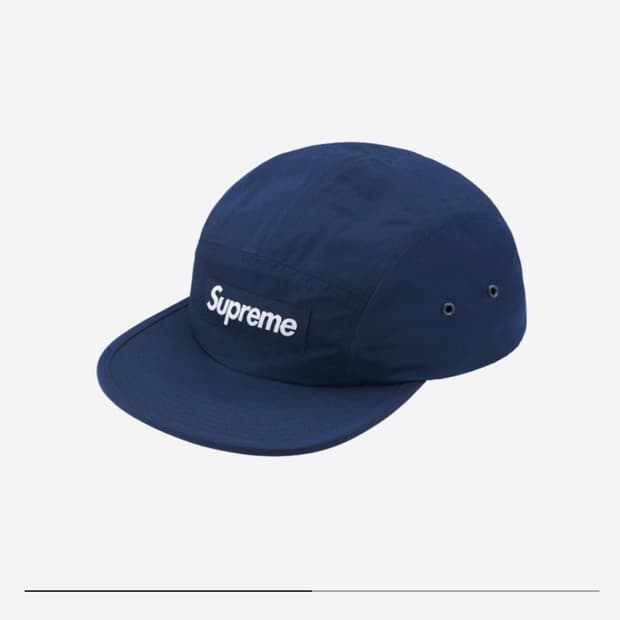 Supreme Waxed Ripstop Camp Cap Navy