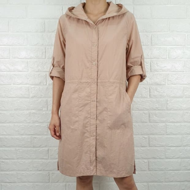 [66]BCBG비씨비지 후드 롱 점퍼