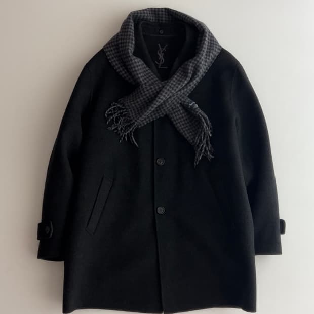 입생로랑 내피 포함 캐시미어 혼방 울 자켓 105