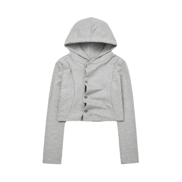 슬릭글로우 사이드 버튼 후드 탑