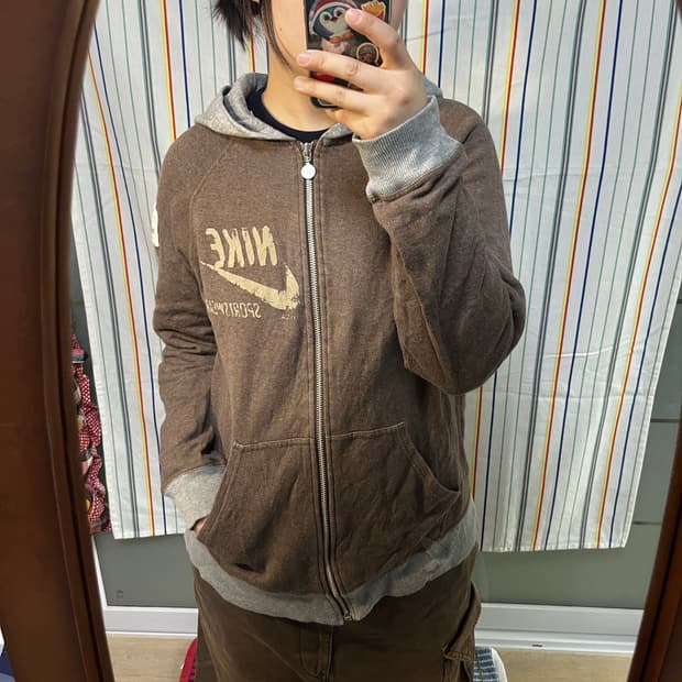 Nike 배색 후드집업