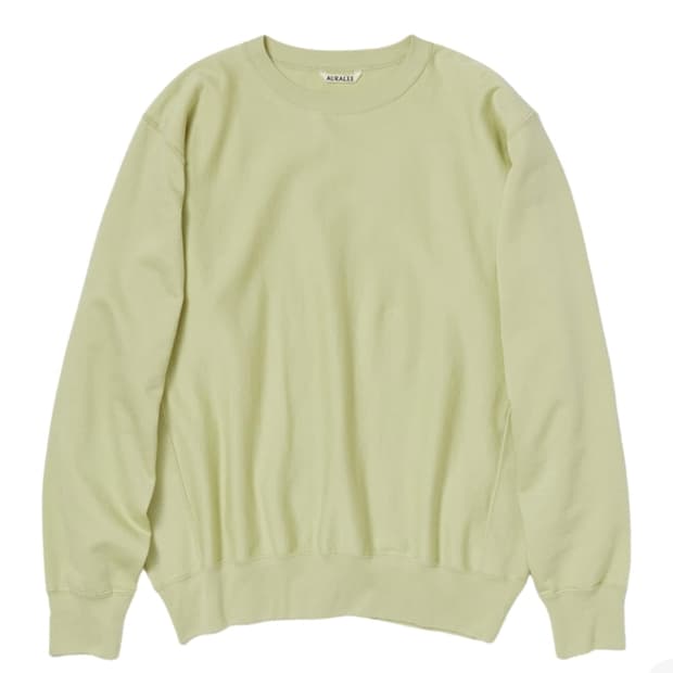 오라리 엘라스틱 하이 게이지 맨투맨 스웻셔츠