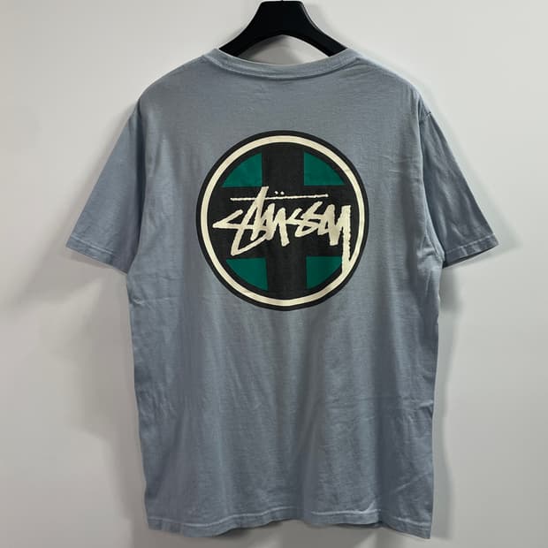 스투시 크로스 닷 피그먼트 다이드 반팔티 (on.325)