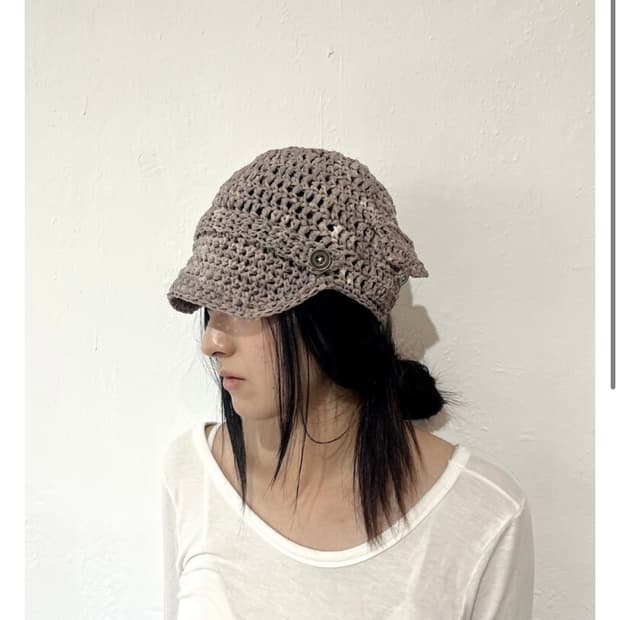 Coxspippin 콕스피핀 Beige button pocket cap